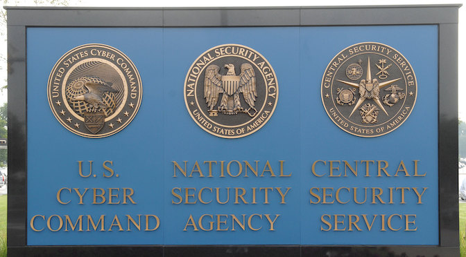National Security Agency sign
