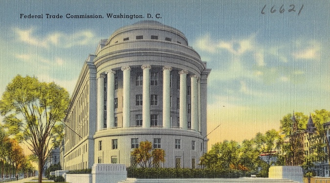 Old postcard of the Federal Trade Commission building